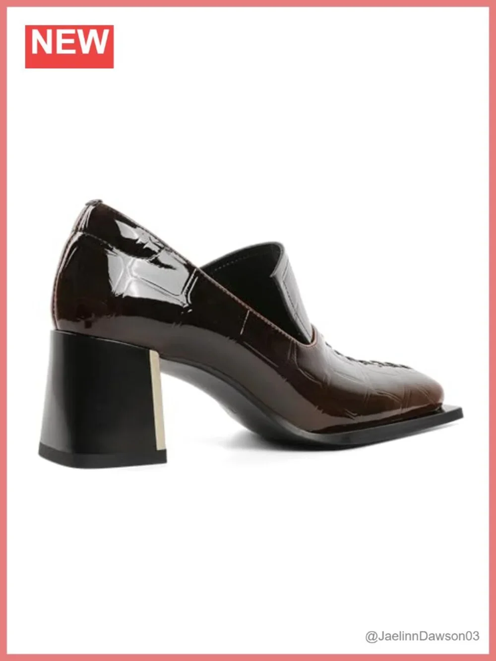 Women's Square Toe Chunky Block Heel Loafers Slip On Dressy Pumps 2.5 Inch Heel